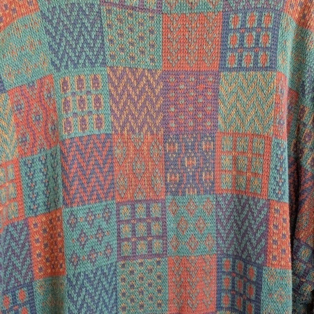 Crossings Geometric Patchwork Knit Sweater - Picture 5 of 6
